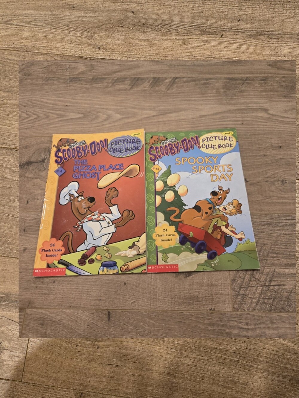 Vintage Scooby-Doo 2 Scholastic Picture Clue Level 1 Reader Books Reading
